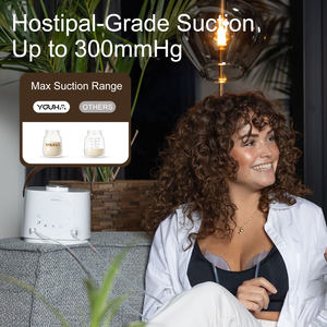 <span class=keywords><strong>Extractor</strong></span> de <span class=keywords><strong>Leche</strong></span> Doble Recargable YOUHA, Diseño Dual, Fuerte Succión, Grado Médico, OEM, Venta al Por Mayor de Fábrica - Product Image 5