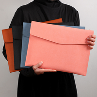 Carpeta de archivos de cuero PU de negocios hecha a medida Producto de archivo de material PP