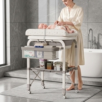 Table à langer multifonctionnelle pliable pour nouveau-né et nourrisson avec baignoire intégrée, modèle 2026, la plus vendue