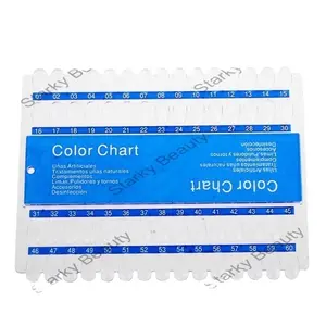 customize Plastic palette Display Board Transparent 120 Colors Removable Nail Polish Color Chart