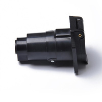 Prise de connecteur de remorque à 7 voies pour camion, camping-car et caravane | Fiche électrique de remorquage robuste 12V