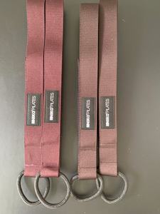 Correas Dobles de Nailon Resistentes para Pilates, Serie Chocolate Cálido, Marca <span class=keywords><strong>INIKO</strong></span>, 2 Piezas, con Anillo en D de 4.6x42mm, Modelo para Estudios de Yoga - Product Image 2