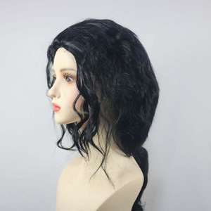 Accessori per Halloween <span class=keywords><strong>Parrucca</strong></span> <span class=keywords><strong>Nera</strong></span> Riccioluta da <span class=keywords><strong>Uomo</strong></span> per Cosplay di Michael Jackson CARR-034 - Product Image 6