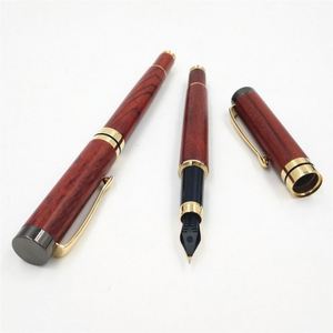 Luxury Rosewood Fountain Gift Set for Students and Corporate Promotions - Custom Engraved <b>Ink</b> <b>Refillable</b> Pen - Product Image 3