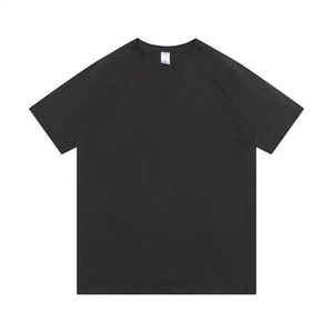 Venta al por mayor Vintage Oversized Men's T-Shirt Custom Printed Solid Blank Heavyweight Cotton Mock Neck Knitted - Product Image 2