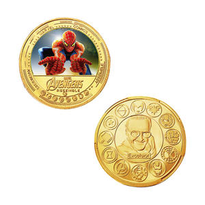 5 Pièces de Monnaie Commémoratives Spider-Man Thème Films Classiques Américains Dorées Marvel Super Héros Cadeaux de Collection - Product Image 5