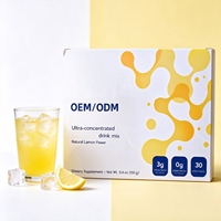 Mélange de Boissons Ultra Concentré OEM Saveur Citron Naturel Sans Sucre 30 Sachets Complément Alimentaire