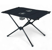 Table pliante de camping en acier, portable, pour pique-nique en plein air, pêche, plage, fabrication directe d'usine