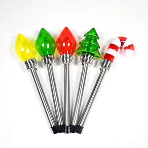 Solar <b>Led</b> Christmas <b>Tree</b> Stake Light Outdoor Garden Decorative Ground Lights 6 12 Hours Inductive Switch - Product Image 2