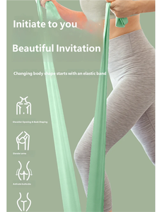 Bande de Résistance en Latex pour Yoga, Étirements, Ouverture des Épaules, Renforcement du Dos, Bande de Traction pour Pilates, Amincissement Corporel, Fitness à Domicile - Product Image 3
