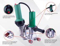 Robot de soudage manuel 4200W 40MM, certifié CE ISO, garantie 2 ans, pour la soudure de membranes imperméables en PVC TPO pour tunnels ferroviaires
