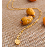 Collier pendentif chou en métal JINYOU 1044, motif dessin animé mignon, bijoux en acier inoxydable, chaîne plaquée or, étanche