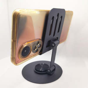 Supporto per Telefono da Scrivania in Silicone e Metallo Regolabile Personalizzato Base Rotante a 360° Design Flessibile <span class=keywords><strong>Pieghevole</strong></span> Supporto per Telefoni da 4''-7'' - Product Image 5