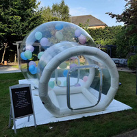 Fête en plein air mariage PVC maison à bulles enfants fête dôme transparent ballon tente de jardin tente gonflable à bulles avec Tunnel