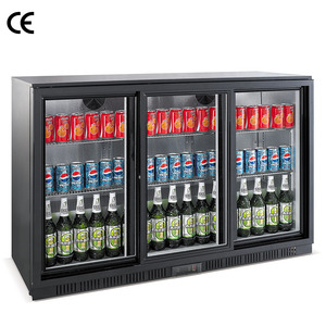 Réfrigérateurs commerciaux d'affichage de supermarché <span class=keywords><strong>deux</strong></span> portes en verre réfrigérateur à bière congélateur droit de refroidisseur de boisson - Product Image 2