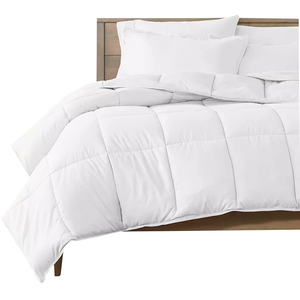 White Custom Cheap Ultra-Soft 100% Microfiber <strong>Wholesale</strong> Comforter Sets <strong>Bedding</strong> for Hotels - Product Image 1