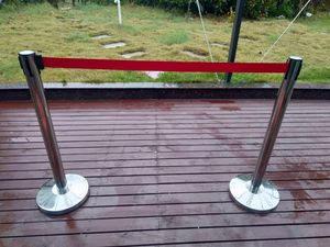 Retractable Belt Queue Line Stand Rope Barrier Crowd Control <strong>Stanchion</strong> - Product Image 4