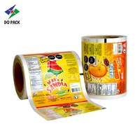 Logo personnalisé en plastique BOPP laminé rouleau de film pour barre de protéine de chocolat glace Popsicle sucette emballage