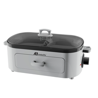 Four grille-pain 3-en-1 multifonctionnel pour petit-déjeuner, avec plaques de cuisson doubles pour œufs, viande, saucisses, bacon, crêpes et sandwichs de petit-déjeuner