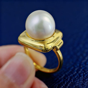 อุปกรณ์ทำเครื่องประดับมุก DIY 10769 แหวนเงินแท้ S925 ตัวเรือนเปล่ารูปหมี สำหรับใส่ลูกปัดเงินทรงกลมแบนขนาด 3-5 มม. - Product Image 2