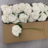 Dekorasi Panggung Acara Pernikahan B-732, Rangkaian Bunga Palsu, Bunga Hydrangea Putih, Bunga Hydrangea Buatan, Bunga Hydrangea Grosir