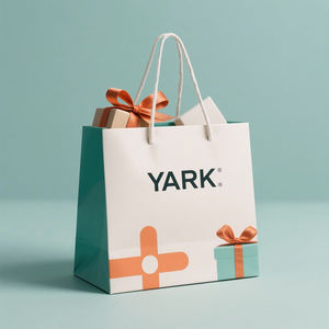 Sac de courses en papier pliable et réutilisable avec logo personnalisé pour les marques de vêtements, les magasins de détail et les cadeaux de Noël - Product Image 2