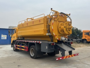 Camion <span class=keywords><strong>de</strong></span> dragage à aspiration puissante Haoman, équipé d'une fonction <span class=keywords><strong>de</strong></span> lavage haute pression pour le nettoyage et le <span class=keywords><strong>drainage</strong></span> des canalisations - Product Image 5