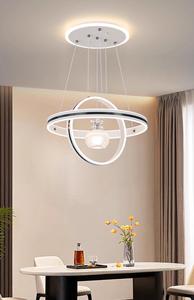 现代简约豪华圆形吊灯餐厅酒吧高档三色主卧室调光灯 - Product Image 4