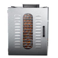 Commerciële Elektrische Vruchten Voedsel Dehydrator Machine Rvs Drogen Mango Banaan Citrus Druif Vis Vlees Droger Machines