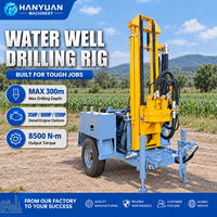 Foreuse remorquable de puits d'eau 200m 300m 100HP diesel machine de forage de puits d'eau portable pour irrigation agricole