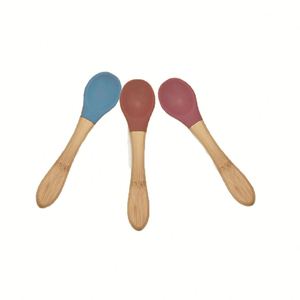 EN71 Food Grade Silicone Baby Spoon Set BPA Free Eco-Friendly Durable Multiple Colors Flexible <b>Toddler</b> Kids Mealtime Cutlery - Product Image 3