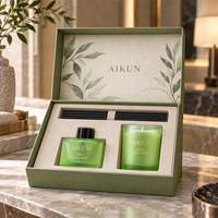 AIKUN – Échantillon d'un jour, conception personnalisée, emballage sur mesure, marque privée, diffuseur de parfum sans flamme, écologique, en rotin naturel