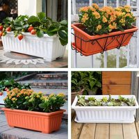 Pot de fleurs intelligent pour petites plantes, en plastique écologique et durable, avec trou de drainage, pour jardin, maison et intérieur