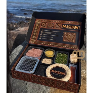 Caja de Papel para Comidas Árabes con Parrilla Integrada, Compartimento para Carbón, Juego de Brochetas, Kebabs y Asados - Product Image 3