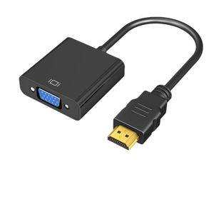 25Cm Mạ Vàng 1080P HDTV Để VGA <span class=keywords><strong>Adapter</strong></span> Tương Thích Với Máy Tính Để Bàn Máy Tính Xách Tay PC Màn Hình Thương Hiệu Mới Màu Đen, Trắng, Túi Bán Lẻ - Product Image 4
