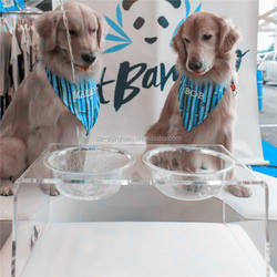 Personalizado Pequeno Pet Fácil Limpo Transparente Elevado Prateleira De Alimentação Cremalheira Personalizado Cor Acrílico <span class=keywords><strong>Dog</strong></span> Bowl Pet <span class=keywords><strong>Bowls</strong></span> Alimentadores - Product Image 6
