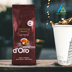 שקית קפה שקופה עם תחתית שטוחה, סגירת רוכסן, חלון שקוף, הדפסה דיגיטלית בהתאמה אישית של מינפליי, הטבעה בחום, למזון לחיות מחמד וחלב - Product Image 5