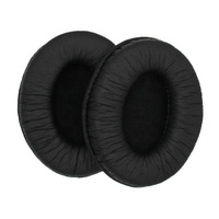 Vente flash - Coussinets d'oreille en cuir de grenouille, réduction de bruit, pour écouteurs MDR-NC60 MDR-D333 DR-BT50, remplacement, écouteurs noirs
