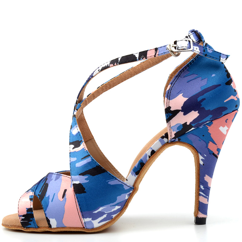 Custom Design Modern Dance Shoes Salsa Ballroom Tango Latin Shoes For Girls Ladies