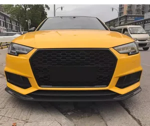 <b>For</b> B9 2017 2018 2019 Upgrade RS4 Style Car Front Bumper <b>Mesh</b> Honeycomb Hood <b>Grille</b> Trim Guard Protector Accessories - Product Image 5