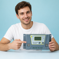 Contrôleur de charge solaire automatique IKAO IK-XT4048 PWM 30A/40A 12V-48V avec écran LCD, double USB, détection de courant, pour batteries au lithium 24H