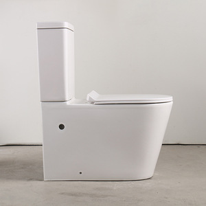 Aivijia WC monobloc australien à poser au sol, chasse directe horizontale, céramique, à double chasse - Product Image 1