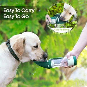 Bouteille d'eau portable <span class=keywords><strong>2</strong></span> en 1 pour chien avec récipient à nourriture - Product Image 2