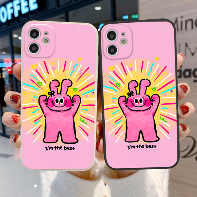 Custom Cute Rabbit Shaped Phone Case, Stylish and Vivid Design, Anti-slip and Anti-drop, Compatible with All iPhone Models