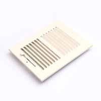 Grille de sortie d'air réglable en fer de haute qualité 8*4 8*6 10*6 12*6