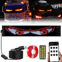 Contrôle par application de téléphone portable Écran souple intelligent Clignotant Dynamique Démon Rgb Led Voiture Diable Panneau Oeil pour Camion Camion