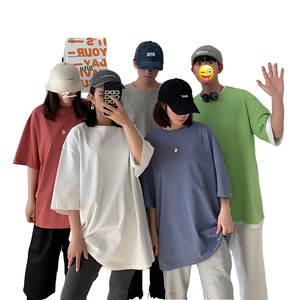 100% Cotton Woven Short Sleeve <b>Men's</b> Women Summer T-shirt Loose Casual Basic Shirt O Neck <b>Animal</b> Print Oversize - Product Image 1