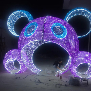 Đèn Led Ngoài Trời Chiếu Sáng Đường Hầm Thời Gian Đèn Họa Tiết 3d Vòm Kim Loại Điểm Ngắm Cảnh Trung Tâm Mua Sắm Đường Phố - Product Image 5