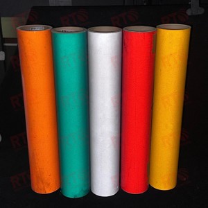 3 năm RT-3200 Acrylic kỹ thuật lớp kính Bead tearable phản quang dính Vinyl CuộN Retro Radium Sticker phản chiếu phim - Product Image 6