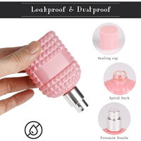 Vente en gros de flacons de parfum vides en verre de haute qualité, 30 ml, 50 ml, 100 ml, rose, impression sérigraphique, réutilisables, portables, échantillons de parfum en spray